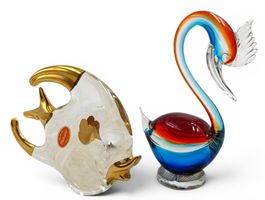 Zwei Murano-Glasfiguren 
