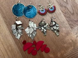 Set, Diverse Ohrringe, Modeschmuck, Herbstfarben, Top!