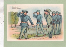 Kitsch Militär Humor  Gruss üben