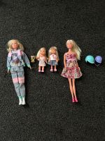 Barbieauto plus grosses Motorrad und Minimotorrad