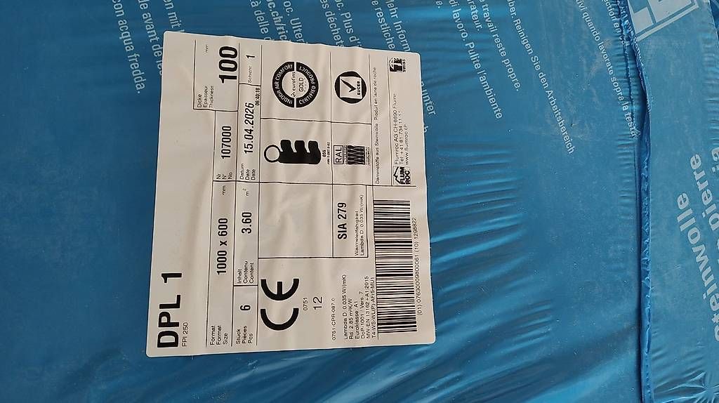 Materiale di riempimento: Isolation Flumroc Typ 1 – Nuovo e nell'imballaggio originale da Landquart venduto da jul_f6zb