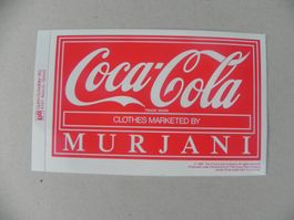 Kleber ca. 35 Jahre Coca - Cola Getränk USA Murjani C 1987