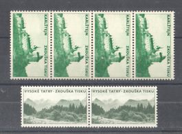 CZECHOSLOVAKIA 1966 - Probedruck - Zkoušk Tisku - 6 stamps
