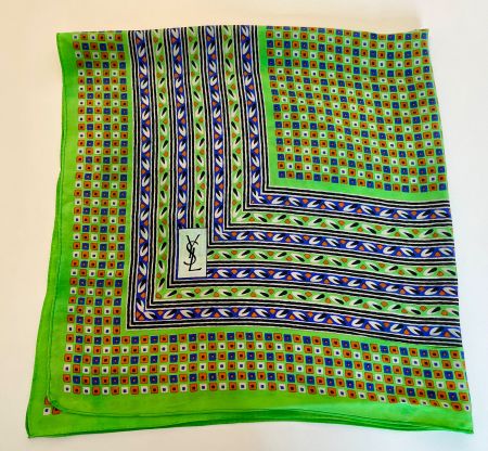 Original Yves Saint LaurentSeidentuch/Foulard (100% Seide)