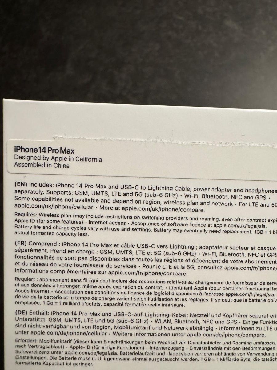 Apple Telefoni cellulari / Smartphones: IPhone 14 Pro Max – Usato da Zürich venduto da dan_bxq2 1