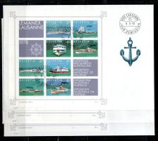 1978 - 6 FDC LEMANEX Block Nr. 1 - 6 siehe Bilder SBK 45.--