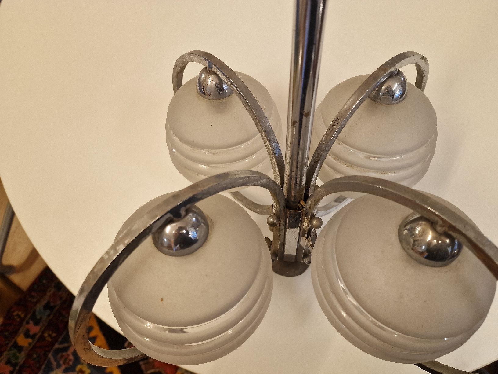 Kronleuchter & Deckenlampen: Art Déco Deckenlampe vierflammig – Gebraucht aus BERN von Intarsia 3