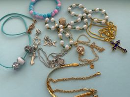 🌹Luxus Set Nr: 3🌹 Kette Armband Farbe :Silber /Gold