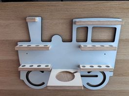 Wandregal Lokomotive Holz für Tonie Figuren