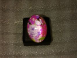 RING EDELSTHAL,,MIT BLUMEN,,,GLANZIG