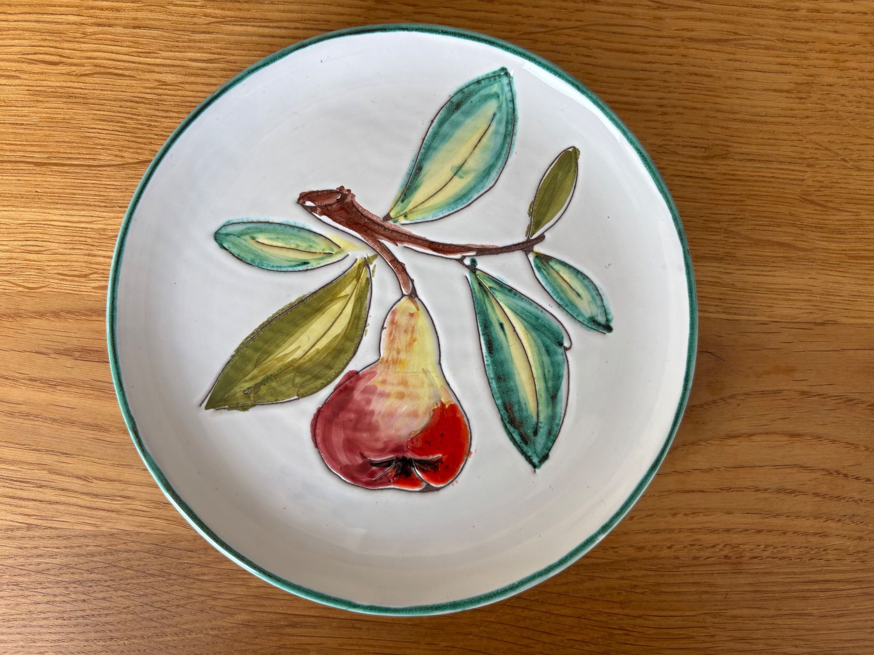 Assiettes: Vintage Teller Italien handbemalt – Neuf (Voir description) à Sins par sinserin 1