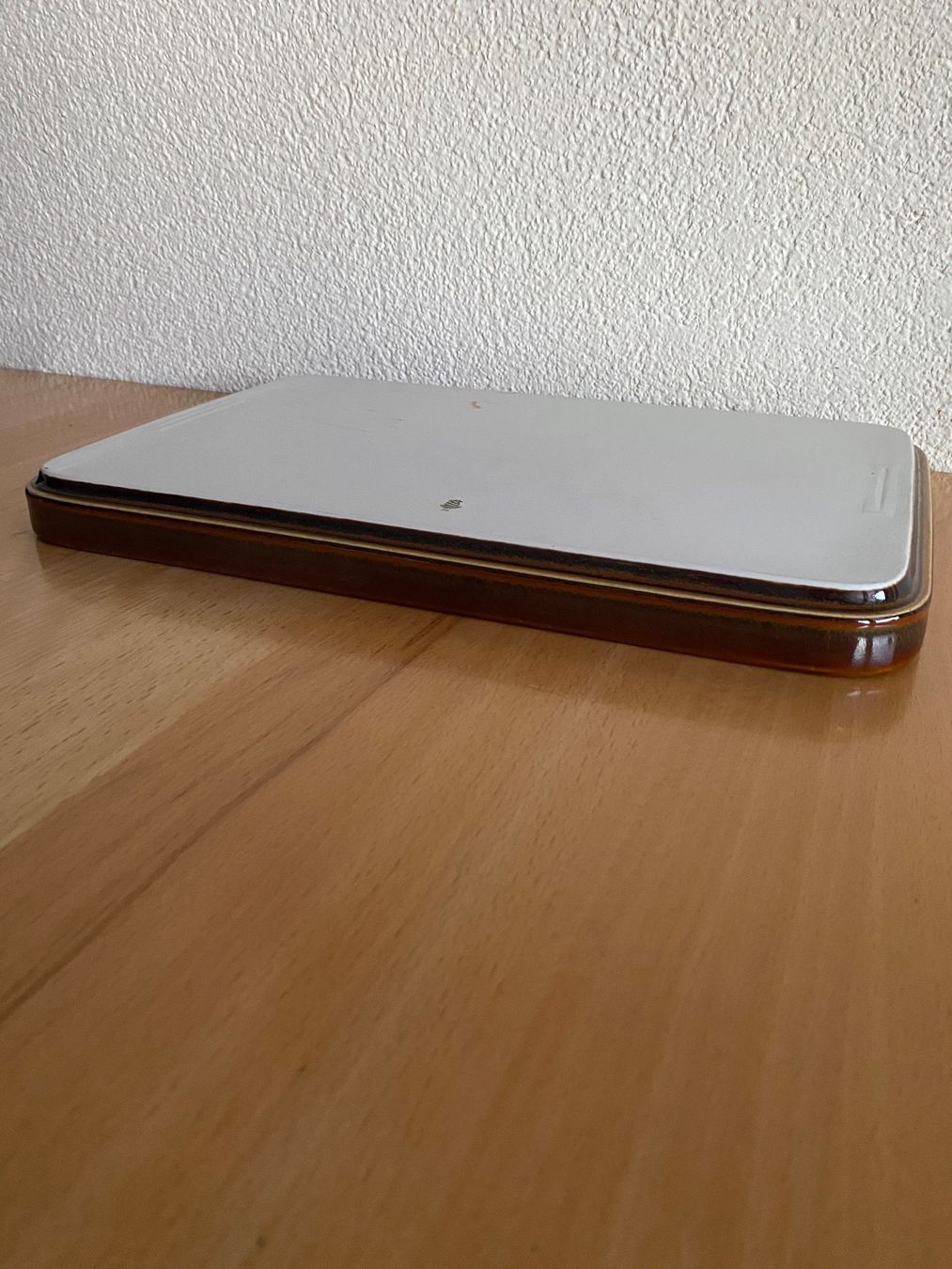 Servierplatten: Grosse flache Ofenform Langenthal Rubin braun glänzend – Gebraucht aus Schwarzenburg von Michellu 7