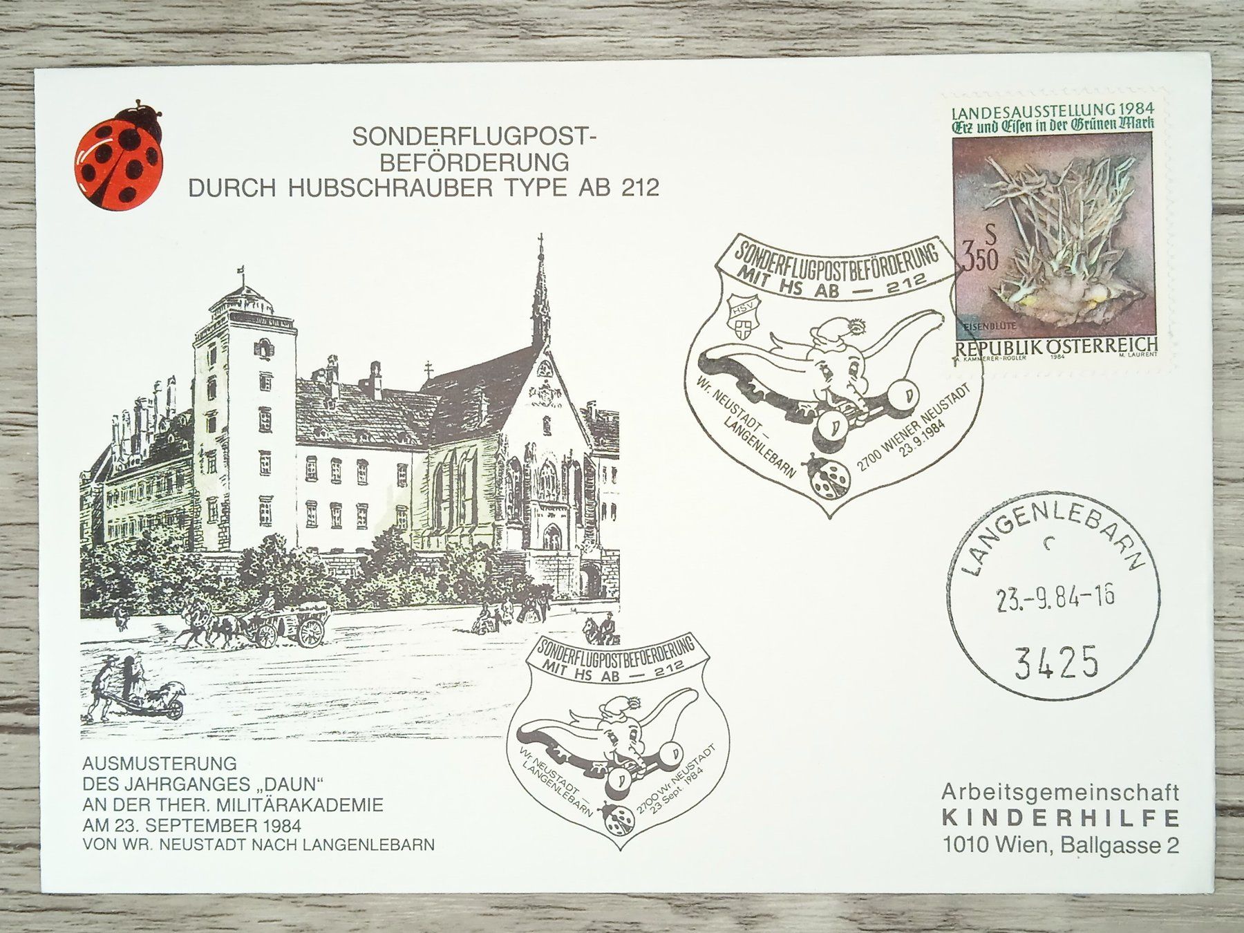 Tutti i francobolli: TR15 Enveloppe + Timbre Autriche 1984 – Usato da Cousset venduto da Patrick_Collections