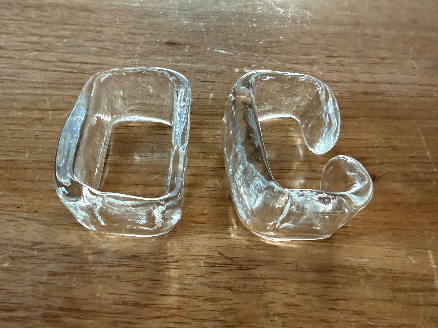 Glasi Hergiswil Altro in Decorazioni & Accessori: 2 Serviettenringe Glasi Hergiswil – Usato da Chur venduto da debova 2