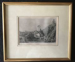 Stahlstich Vallengin von Henry Winkles, um 1835