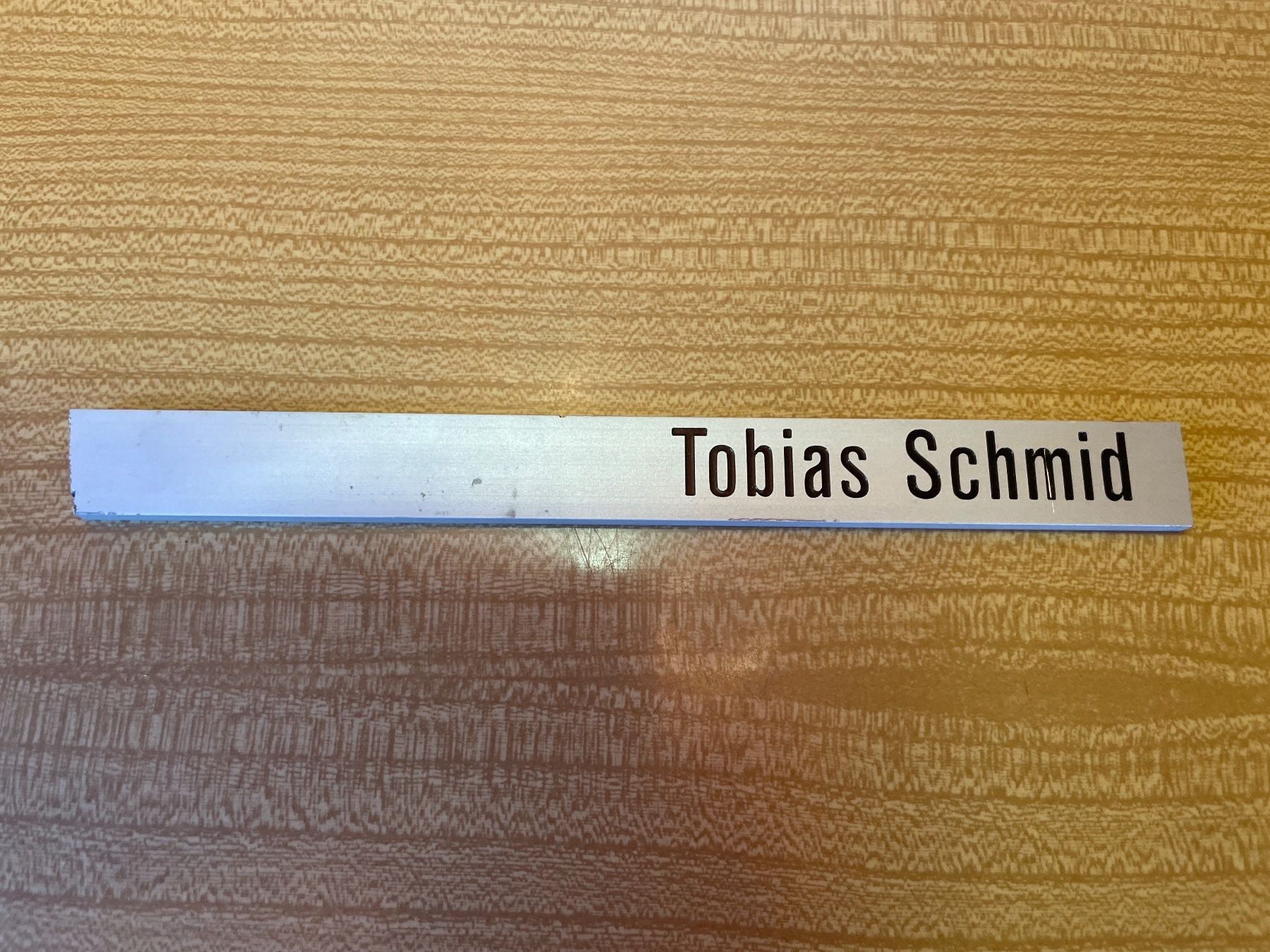 Insegne: Namensschild "Tobias Schmid" – Usato da Suhr venduto da Daneli7