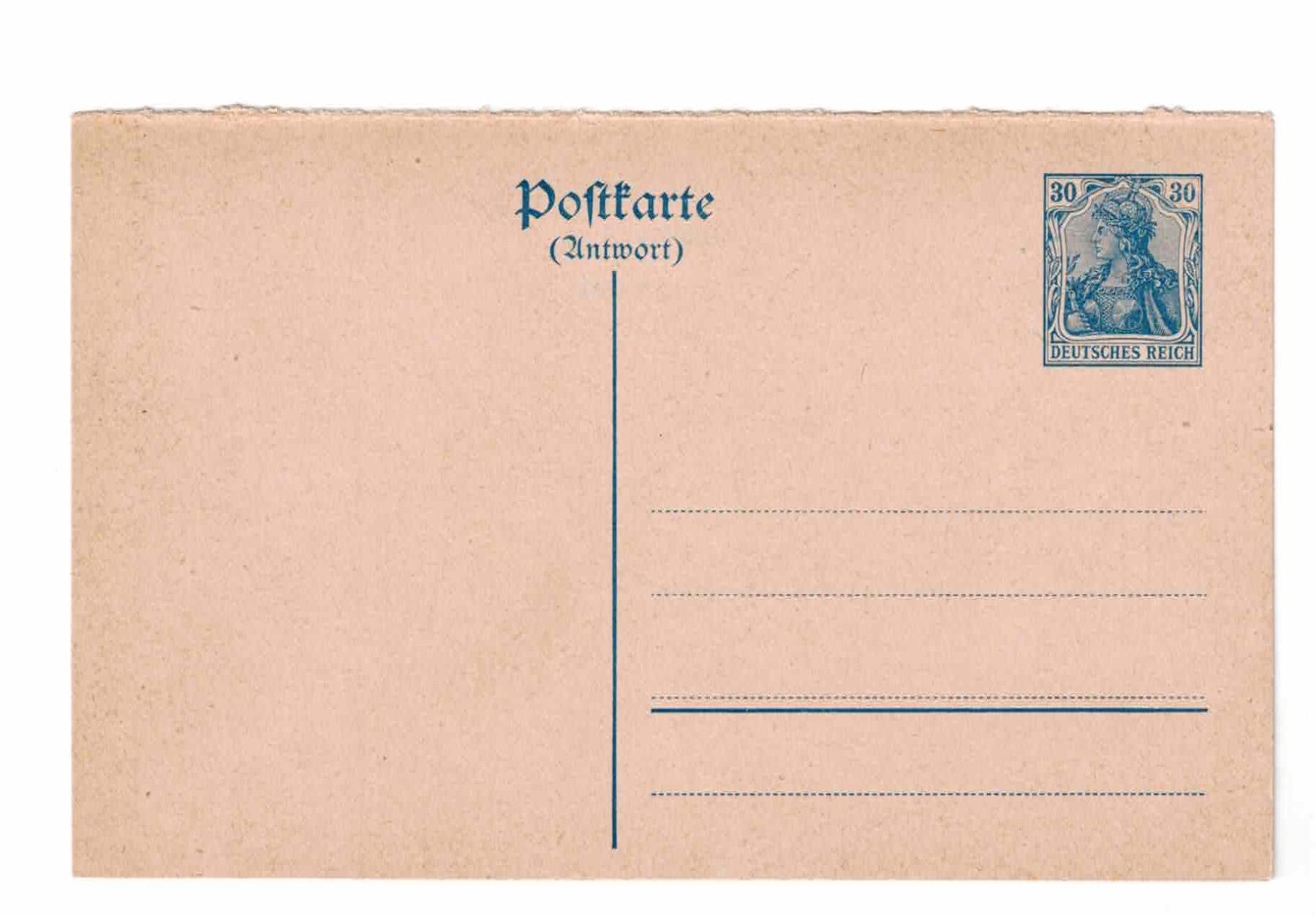 Tutti i francobolli: Deutsches Reich 1 Postkarte – Nuovo (secondo la descrizione) da Koblenz venduto da Markenhimmel