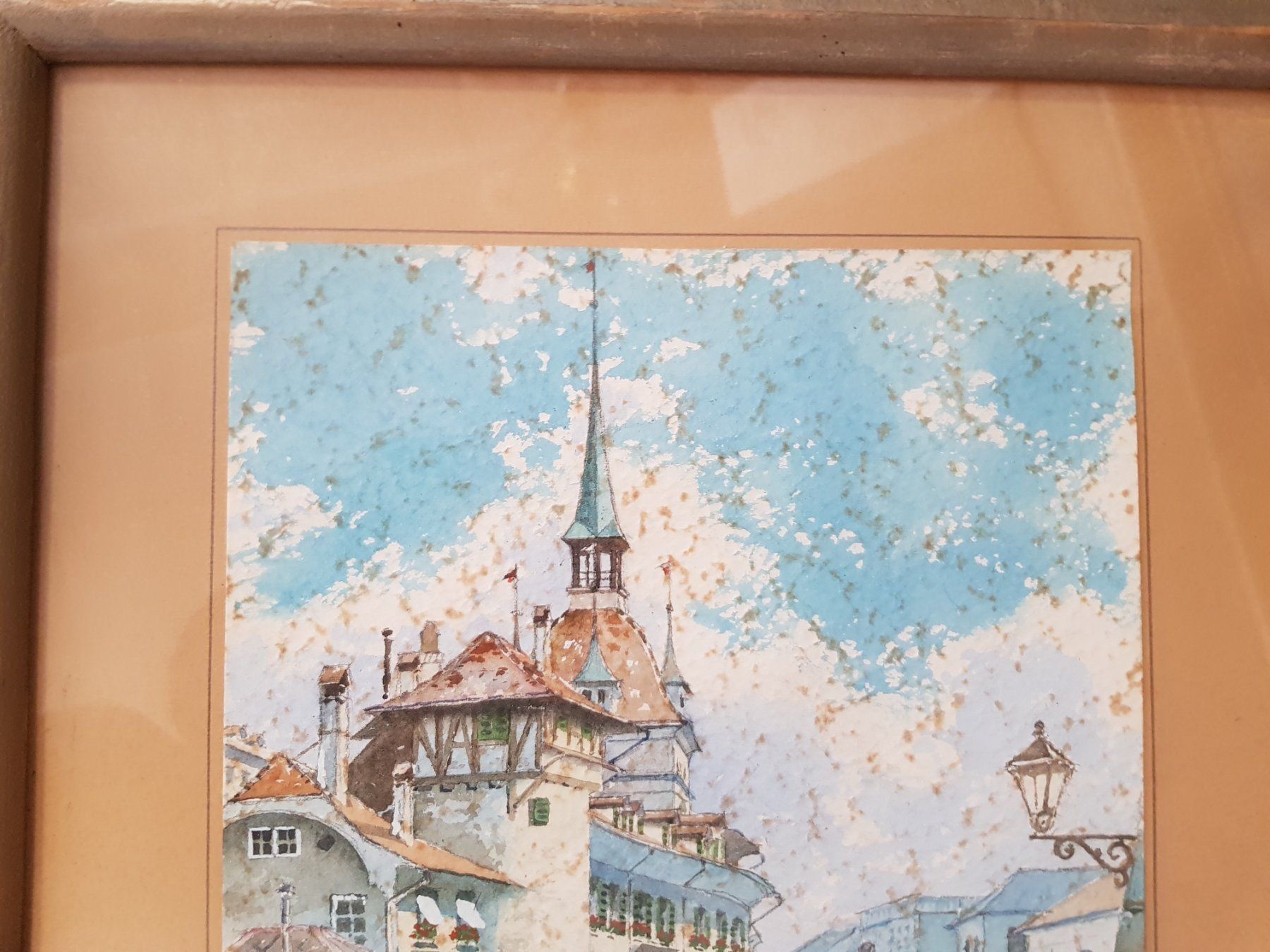 Dipinti: W. Eggimann Aquarell Bern - Holländerturm – Usato da Walterswil BE venduto da Lonitti 4