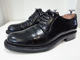Prime Shoes Herren Lederschuhe Schwarz Gr 42 Derby Business