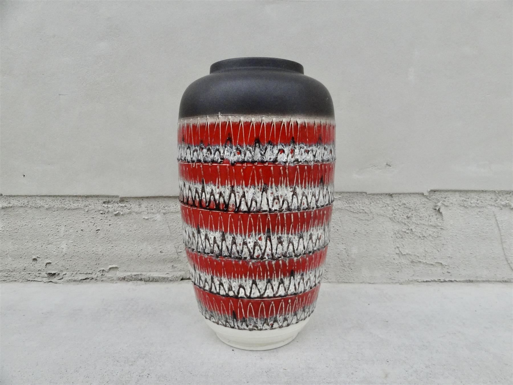 Vasi & Recipienti: Vintage Bodenvase W-Germany Fat Lava Vase – Nuovo e nell'imballaggio originale da Kerzers venduto da zimmergruen 4