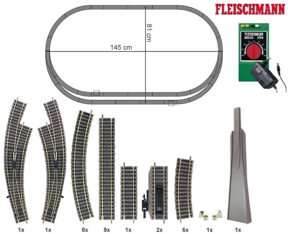 Roco / Fleischmann 10798 Gleichstrom-Fahrregler Mit Netzteil