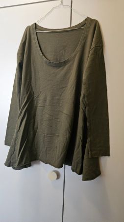 Maglione in cotone verde militare tg.L (Just) Lust