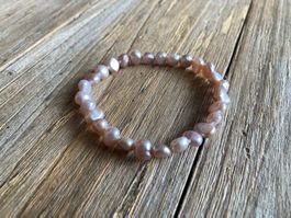 SÜSSWASSERPERLEN ARMBAND AB GRÖSSE 16cm