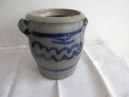 Schmalztopf / Hafen Steingut 2 Liter