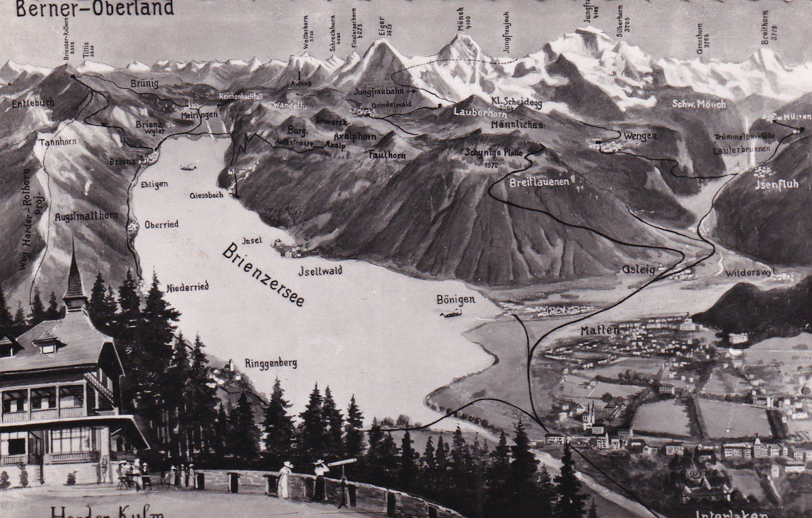 Cartoline postali: Berner Oberland Brienzersee  1956 – Usato da Cormoret venduto da Pascalll2001