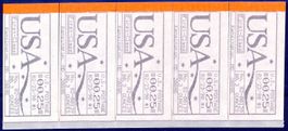 USA ATM 1 Autopost 5er-Streifen ** postfrisch