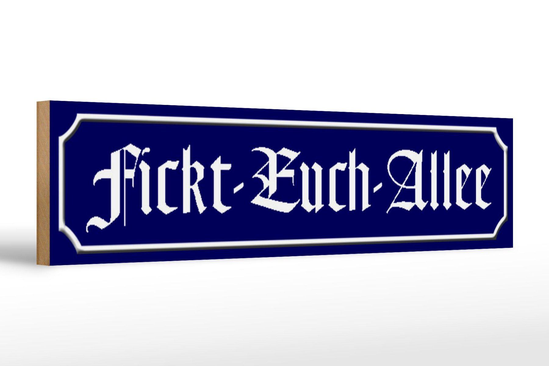 Insegne: Blechschild-FICKT-EUCH-ALLEE-blau - 46 x 10 cm – Nuovo e nell'imballaggio originale da Rupperswil venduto da big-one-sale 1
