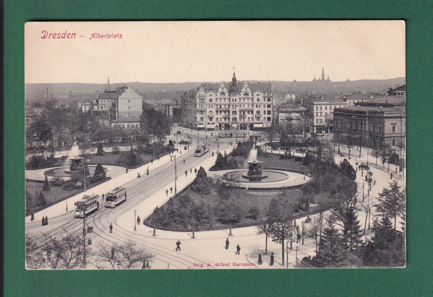 Cartes postales: DRESDEN - Albertplatz – D'occasion à Pully par nicecards-shop