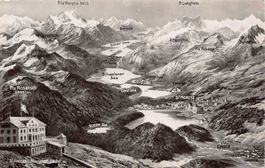Vogelschau-AK Muottas Muraigl um 1950