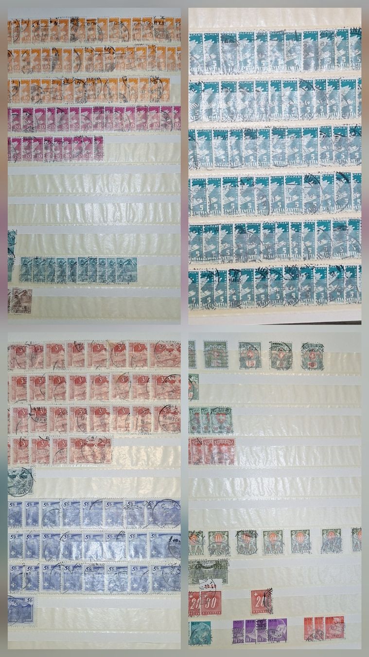 Alle Briefmarken: Frei und Werbemarken Dublettensammlung – Gebraucht aus Balgach von SIMEON27 2