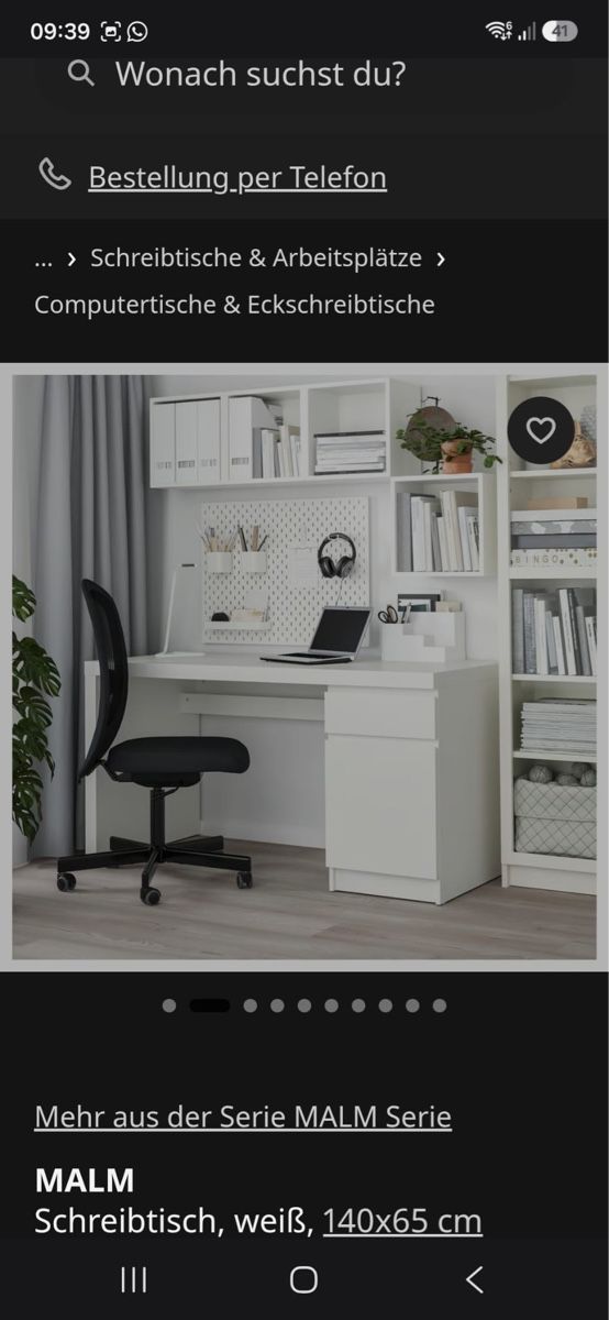 Scrivanie: Schreibtisch MALM Ikea – Usato da Seengen venduto da nad_cn92 7