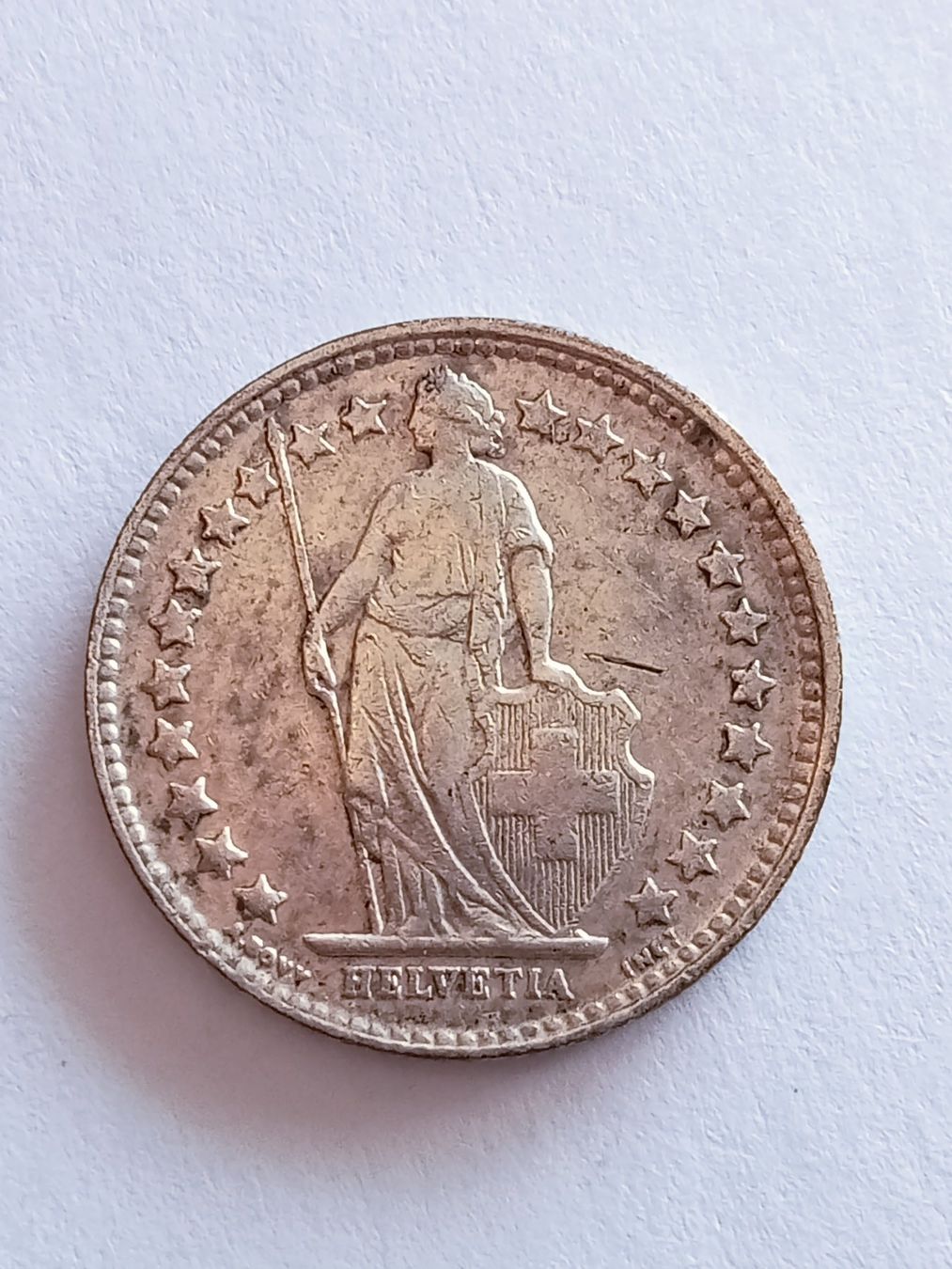 Tutti le monete: 1/2 Franken 1908 , Schweiz, Silber – Usato da thoerigen venduto da grimselcat 1