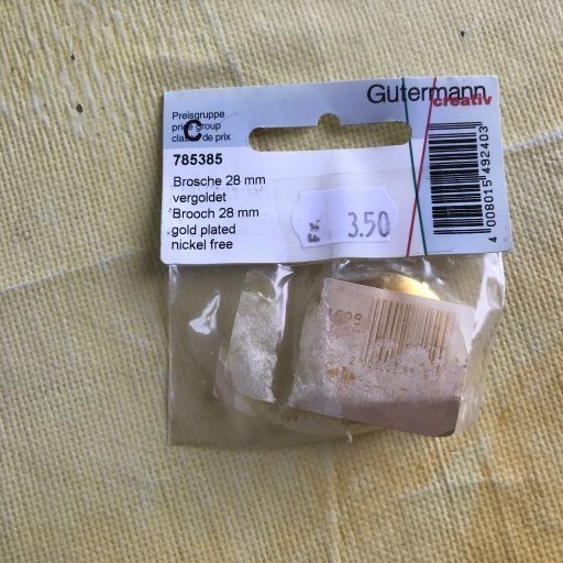 Spille & Fermagli: LOT BROSCHEN 28MM VERGOLDET – Nuovo e nell'imballaggio originale da Ostermundigen venduto da wini63 4