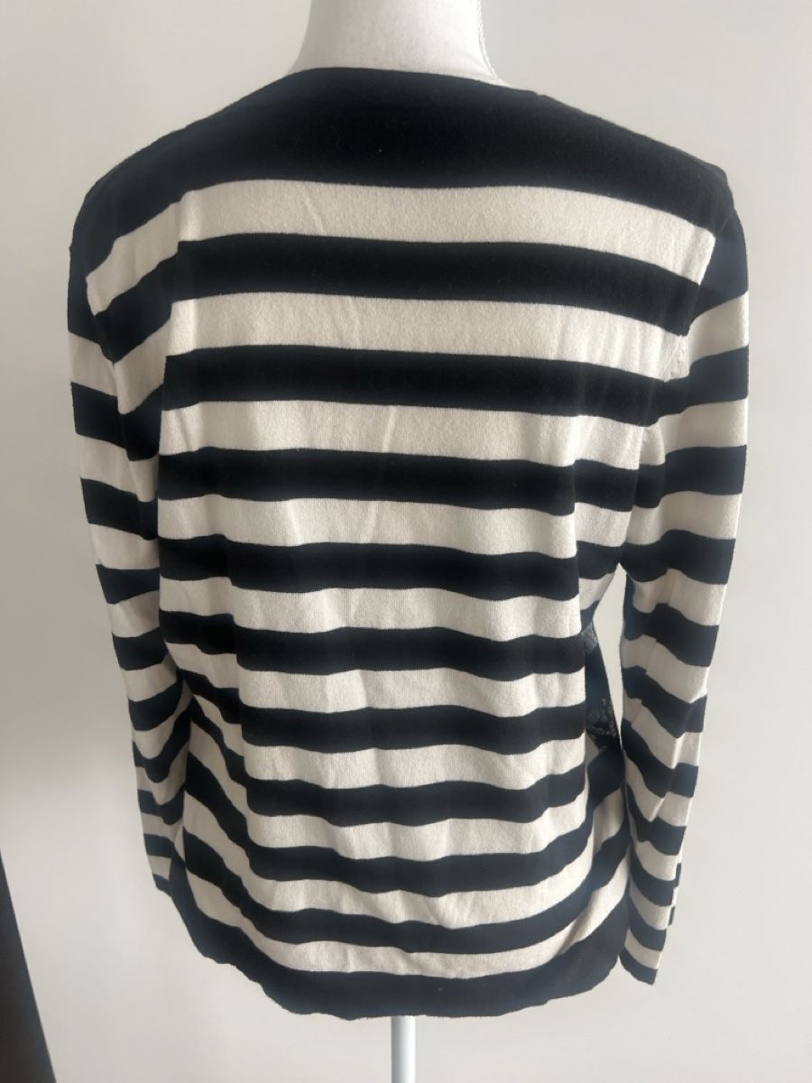 Maglioni & Felpe: Schöner Pulli, gestreift mit Spitzenmuster, Gr. 40/42 – Usato da Uetikon am See venduto da Sarahm76 1