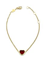 CHOPARD. Collection "Happy Hearts", bracelet or et cornaline
