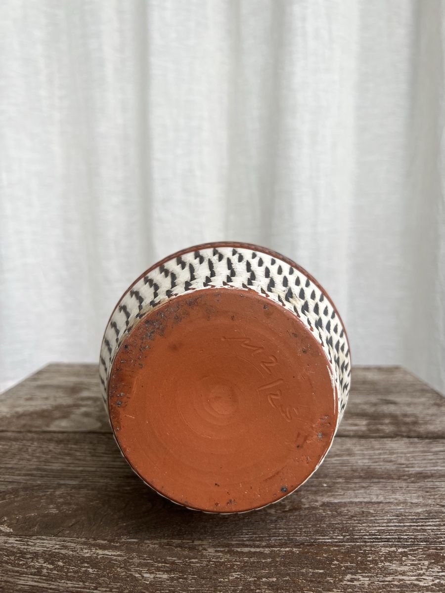 Vasi & Recipienti: Vintage Vase, Decora Sgraffito ceramic – Usato da Oberägeri venduto da Theonose74 3