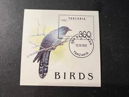 Tanzania 1992 Singvogel  Block gest. Luxus (E1028)