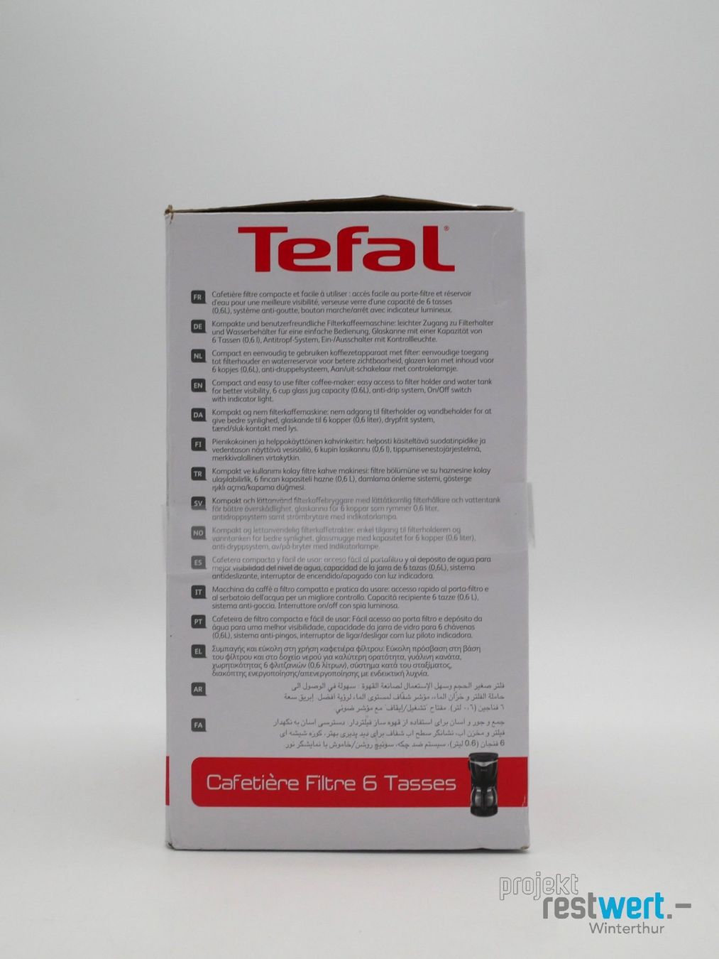 Kaffeemaschinen & Espressomaschinen: TEFAL Filterkaffeemaschine – Neu (gemäss Beschreibung) aus Winterthur von Restwert_Winterthur 2
