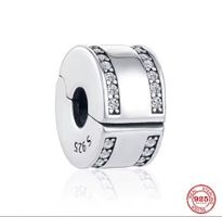 CLIP STOPPER ZU PANDORA Silber Zirkonia S925 Echtsilber