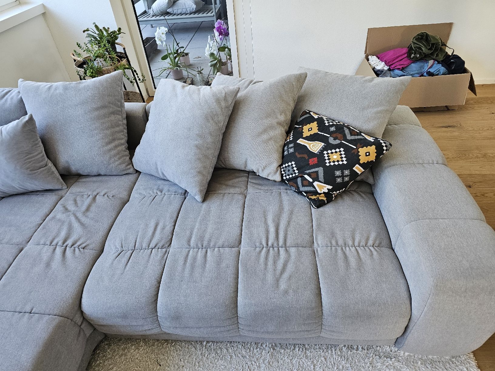 Sofas: Corner Sofa grey with storage good condition – D'occasion à Baden par mtw_6tq6 2