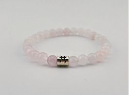Sternzeichen-Armband Fische Rosenquarz Heilsteine/Edelsteine