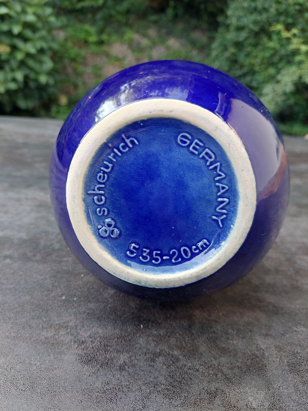 Vasi & Recipienti: Wunderschöne blaue Vase von Scheurich, Germany – Usato da Brunnen venduto da Livianda 1