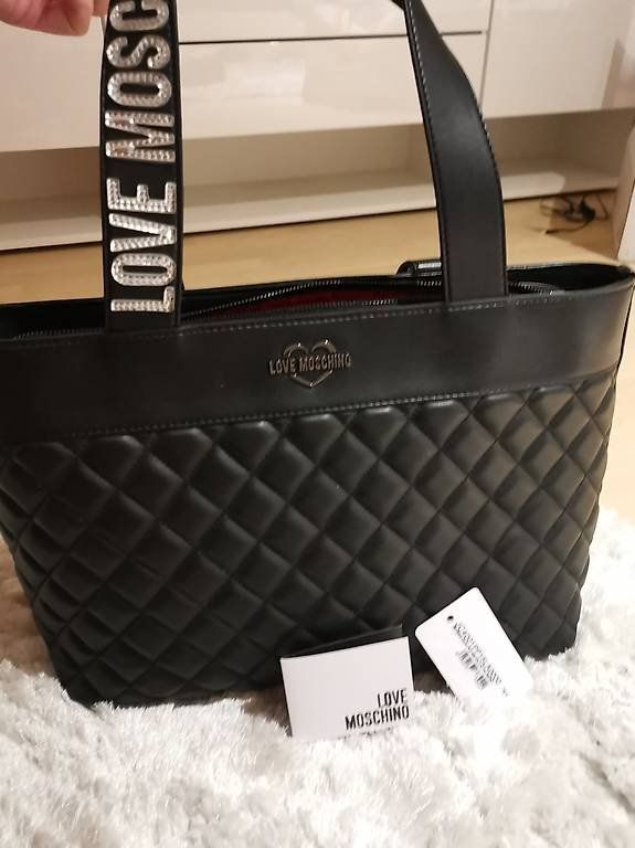 Moschino Borse: Love Moschino Shopper Tasche, Silber – Nuovo (secondo la descrizione) da Winterthur venduto da lor_5vlb