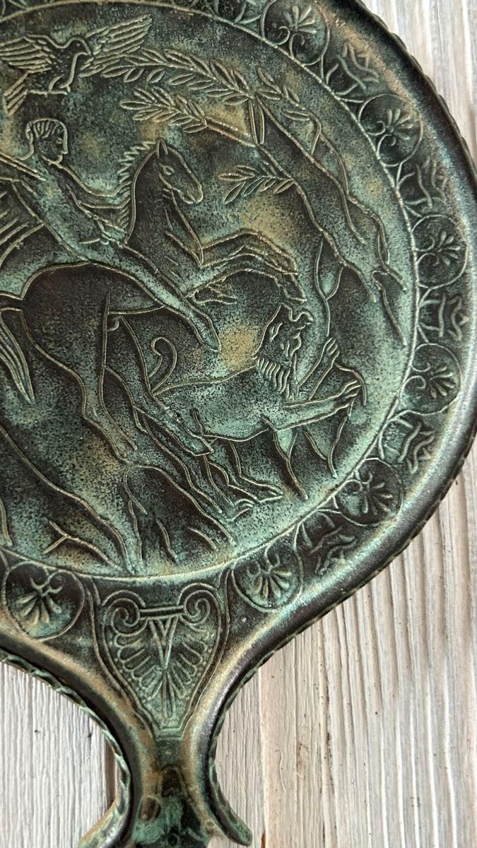 Foto & Immagini: Etruskisch Bronzespiegel mit Ritzzeichnung – Usato da Riedholz venduto da Frettchen63 5