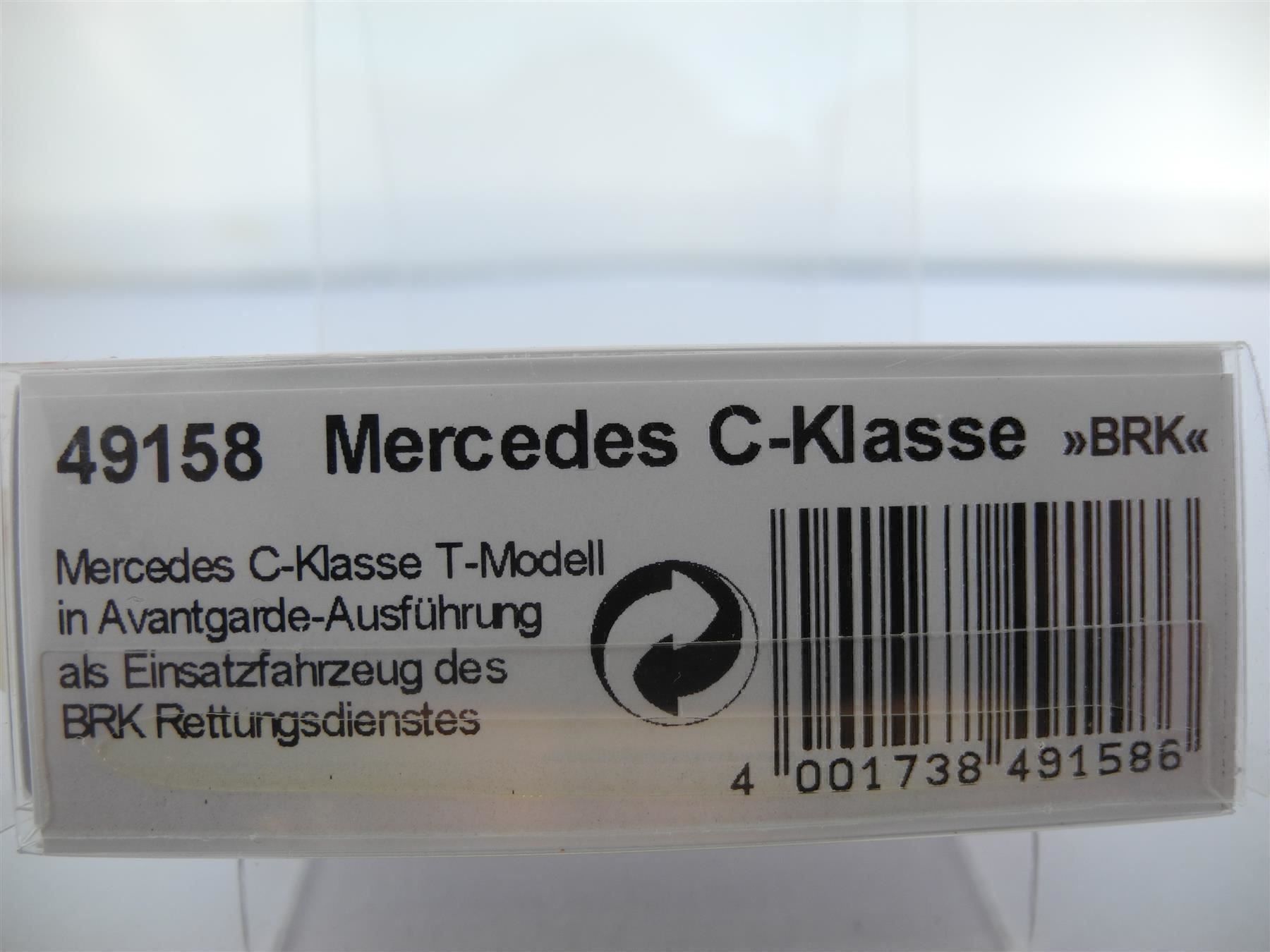 Busch Modellautos: Busch 49158 Mercedes "BRK", Nr. t36 – Neu und originalverpackt aus Kottwil von Crazyrolf 2