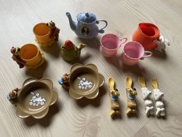 Süsses Puppengeschirr Set Bär Hase Baby Born